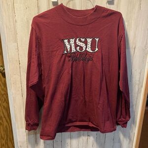 MSU Bulldogs long sleeve Lee T-shirt Size large